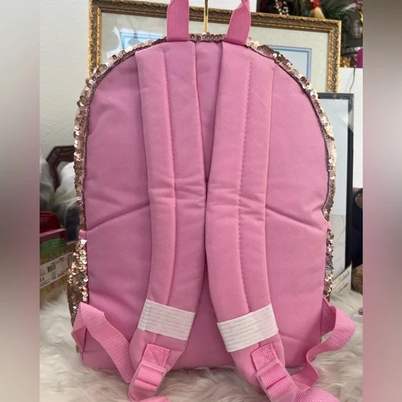 Sequin Koala Kids Backpack - Pink & Gold
